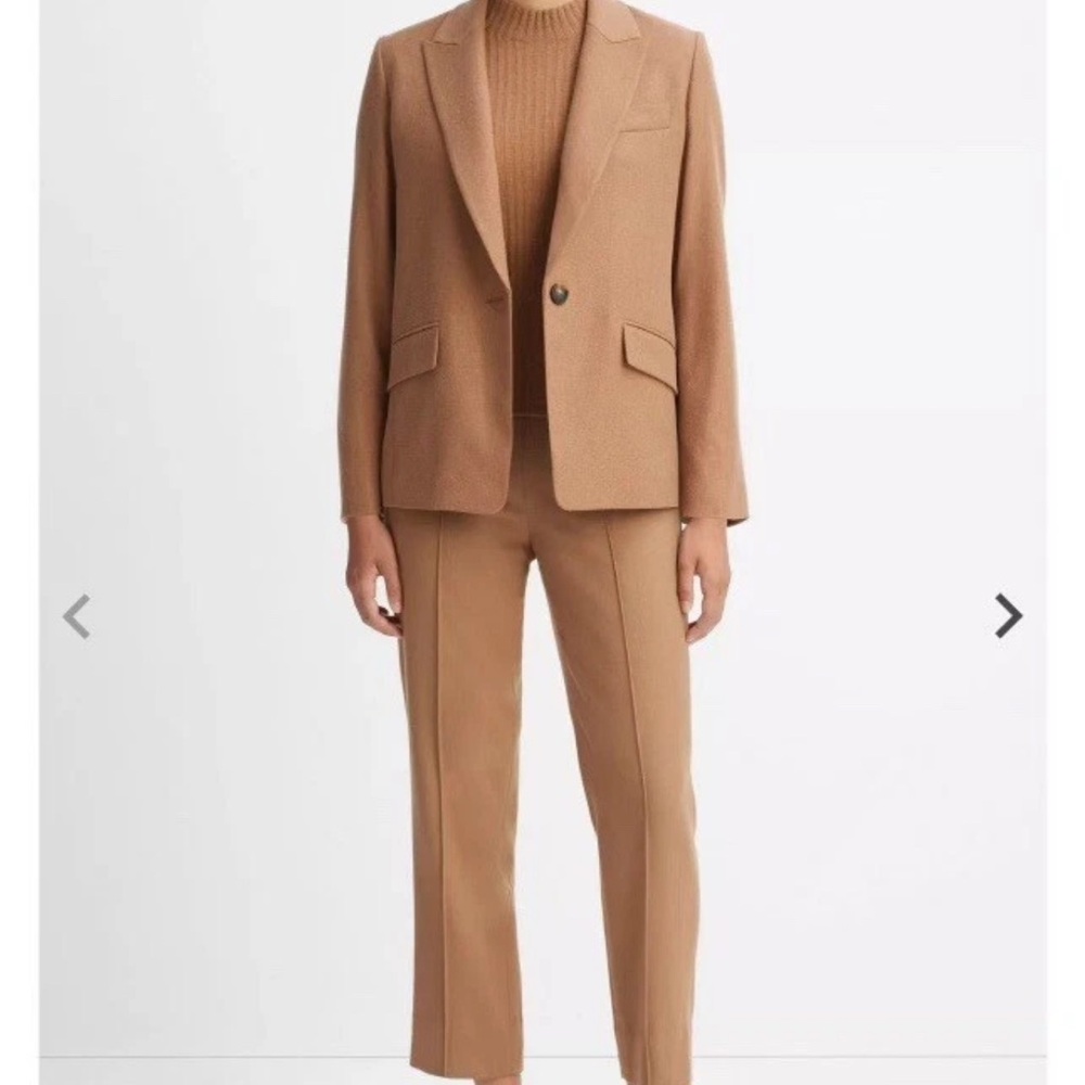 Vince Single-Breasted Wool-Blend Blazer Women's